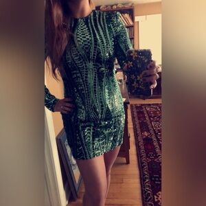 NWOT AQUA Sequin Dress